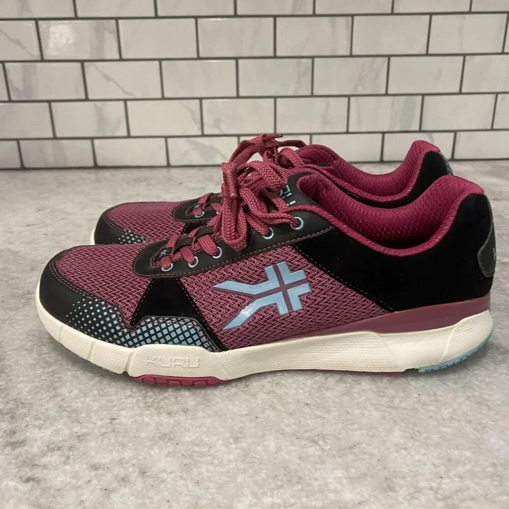 Kuru Shoes Womens‎ Size 12 Pink Black Mesh Athletic Walking Sneakers 201324